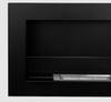Bio fireplace 650x400 Slim Black with glass