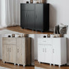 Wooden Free Standing Side Corner Cabinet Cupboard Hallway Living Room Storage