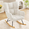 Rocking Chair Armchair Nursing Seat with High Backrest Lounge Chair for Bedroom