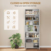 180cm Tall Kitchen Cupboard, Pantry Storage Cabinet, High Gloss White