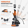 ZELCAN Electric Drywall Sander 850W with Vacuum System LED Light Sanding Discs