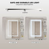 Bathroom LED Mirror Cabinet with Demister 3 Shelves Storage Cabinet Touch Sensor