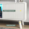 130CM White Modern TV Stand Cabinet Entertainment LED Cupboard Storage Shelf