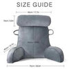 High Back Reading Pillow Back Rest Lumbar Support Arm Seat Cushion Lounger