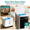 Portable Air Conditioner 25L Evaporative Cooler 1700CFM Ice Packs 60° Timer