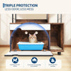 Hidden Litter Box Enclosure with Storage Rack & Cat Scratching Post Wood 4-Tier