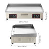 Commercial Electric Griddle Stainless Steel 73cm Full Flat Kitchen Hotplate 220V