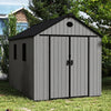 16x8 12x8 8x8FT Plastic Garden Tool Storage Shed Outdoor Lockable Bike Bin House