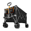 VonHaus Foldable Camping Trolley 200L Festival Cart Wagon on Wheels