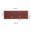 Pack of 18 Red 3-Tab Felt Shingles Shed Roofing Tile Asphalt Roof Shingle 2.61m²