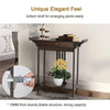 Large Bamboo Wood Console Table Home Office Entrance Desk Corner Dressing Table