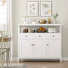 Buffet Sideboard Kitchen Storage Cabinet 3 Drawer 3 Door Living Room White Unit