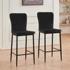 Set of 2/4/6 Bar Stools Velvet Breakfast Bar Chairs Kitchen Office Restaurant