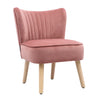 Industrial Retro Faux Leather/Velvet Armchair Ribbed Back Chair Lounge Sofa Seat