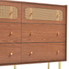 6 Drawer Wide Chest Of Drawers Wooden Bedside Cabinet Storage Bedroom Furniture