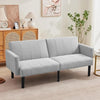 2-3 Seater Convertible Futon Sofa Bed Upholstered Fabric Sleeper Couch