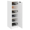 Modern Wooden Narrow 1 Door Hallway Shoe Storage Cabinet Unit Organiser Wood