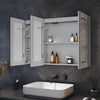 Bathroom LED Mirror Cabinet with Demister Shaver Socket Storage 3 Colour Lights