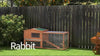 PawHut Rabbit Hutch, Guinea Pig Hutch 2 Tier with Run for Outdoor Garden