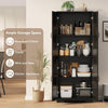 🔥Freestanding Storage Cabinet Kitchen Tall Storage Cupboard with Shelves 4 Tier