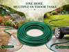 50M Garden Hose Pipe Reel Reinforced Outdoor With ANS Nozzle Fitting Easy Usage