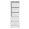 3 Tier Bookcase with Shelving Drawers for Storage Bookshelf Living Room Office