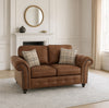 Modulux | Oakland 2 Seater Faux Leather Sofa Tan