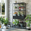 6 Tier Large Industrial Bookshelf Standing Tall Bookcas Cupboard Study Hallway