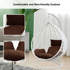 Hanging Egg Chair Rattan Garden Swing Chairs Patio Indoor Outdoor With Cushion