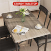 Dining Table Set with 2/4 Chairs, Modern Design for Kitchen, Home, Patio, Garden