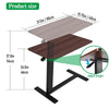 Medical Overbed Bedside Table Adjustable Height with Wheels Hospital Home Desk