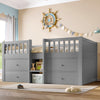 WOODEN BED FRAME 3FT SINGLE WITH STORAGE DRAWERS CHILDREN'S TODDLER MID SLEEPER