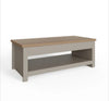 - Grey and Oak Lift Up Coffee Table with shelf Lancaster Range