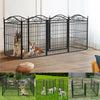 XXL Large Dog Playpen Fence DIY Metal Camping Dog Fences Animal Cage Exercise UK