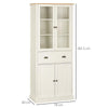 Freestanding Kitchen Cupboard, 5-tier Storage Cabinet with Adjustable Shelves an