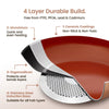 8 Piece Pan Set, Copper Stainless Steel Pan Set, Suitable For All Hob Types