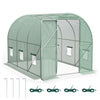 Polytunnel Greenhouse 2x3m - Weatherproof Heavy Duty Walk in Polytunnel Tent 6m²