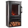 Electric Stove Heater 2000W Indoor Fireplace Log/Wood Burner LED Flame