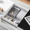 High Gloss Coffee Table Rectangular Living RoomFurniture 3Drawers Hidden Storage