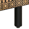 TV Cabinet Black 80x33.5x46 cm Solid Rough Wood Mango