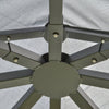 3 x 3(m) Garden Gazebo Double Top Gazebo Canopy w/ Mesh Grey