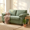 2 Seater Sofa, Chenille Sofa with Spring Cushions, Wide Armrests