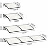 Door Canopy Window Awning Rain Shelter Front Back Porch Outdoor Patio Roof Cover