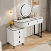 Dressing Table with 5 Drawers Mirror LED Lights Makeup Desk Vanity Table Bedroom