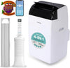12000 BTU Portable Air Conditioner With Heat WiFi Smart AC Dehumidifier Fan