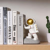 Space Themed Astronaut Home Decor Weighted Bookends Set / Stationary Pen Holders
