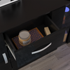 LED Sideboard 2 Door 3 Drawer Buffet Storage Cabinet Cupboard TV Unit High Gloss