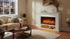 Endeavour Fires Duggleby Electric Fireplace in an Off White MDF Fire Suite