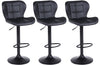 3 x Black Bar Stools , Acapulco Black Faux Leather, Kitchen Breakfast Bar