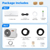 9000 BTU Ductless Wall-Mounted AC Unit with Remote Control